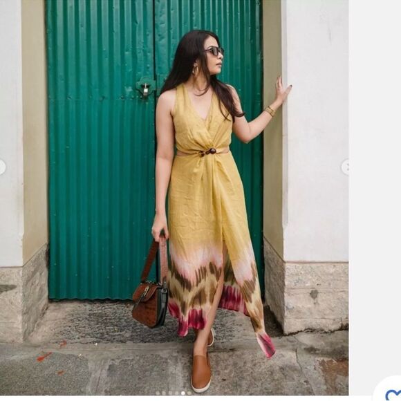 Zara tie dye cut out midi dress NWT - Picture 2 of 13